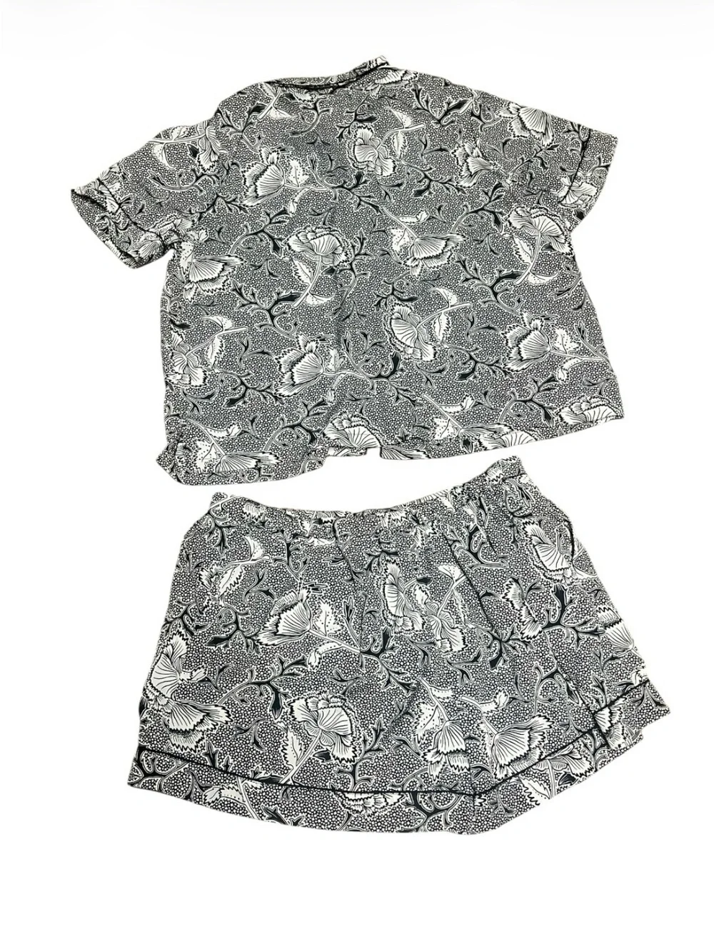Rachel Ashwell PJ Lounging Set Black Floral